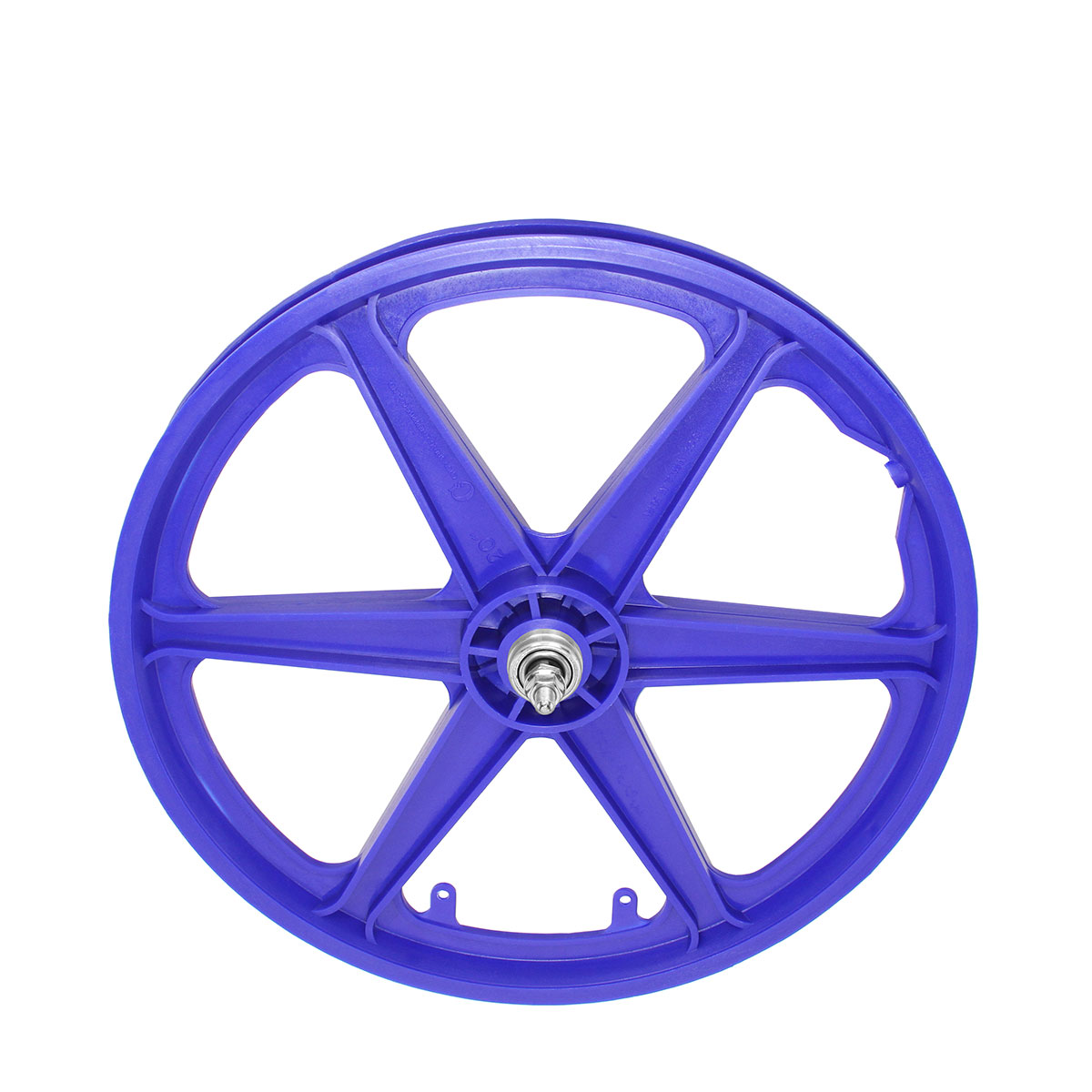 20 Inch x 38mm MAG 6-Spoke Free Wheel 3/8 Axle Blue.