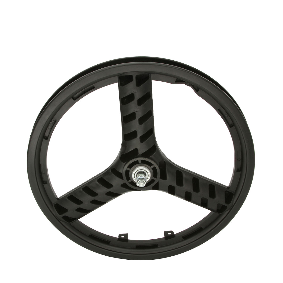 20 Inch x 36mm MAG 3-Spoke Front Wheel 3/8 Axle Black.