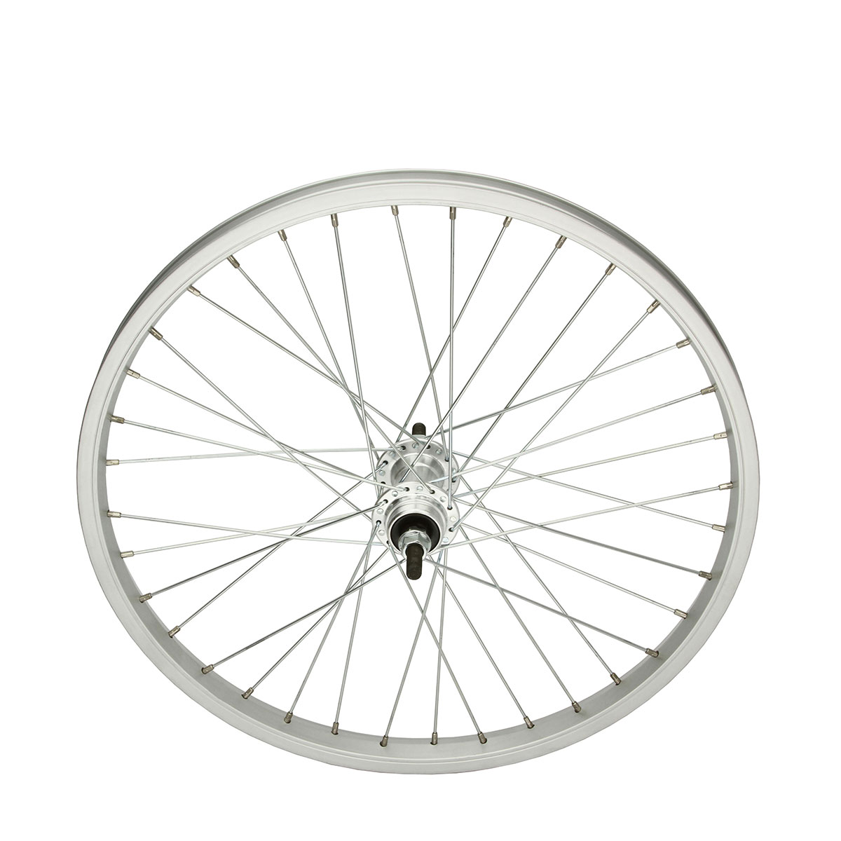 20 Inch x 25mm Alloy Free Wheel 36 Spoke 14G Chrome 3/8...