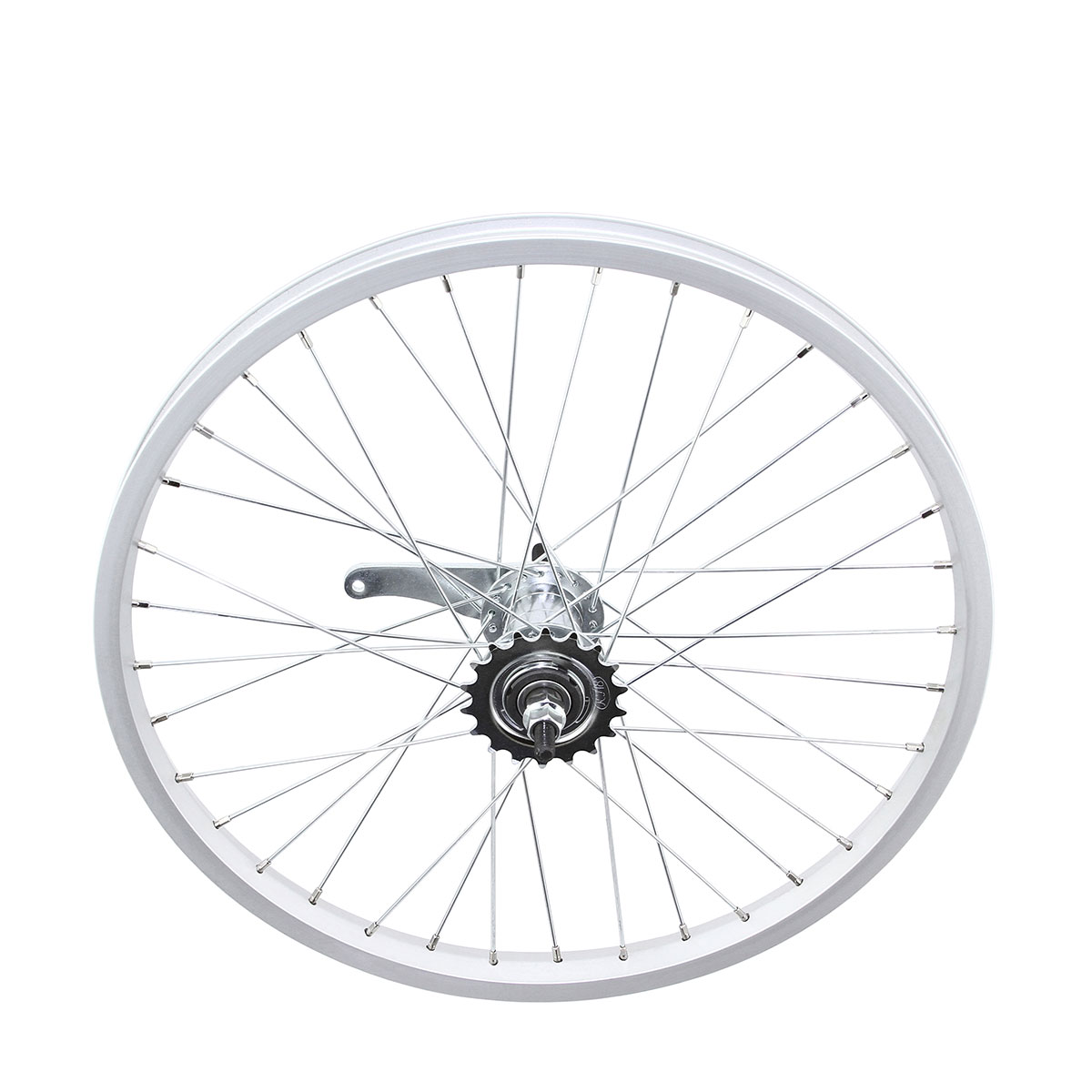 20 Inch x 25mm Alloy Coaster Wheel 36 Spoke 14G Chrome...