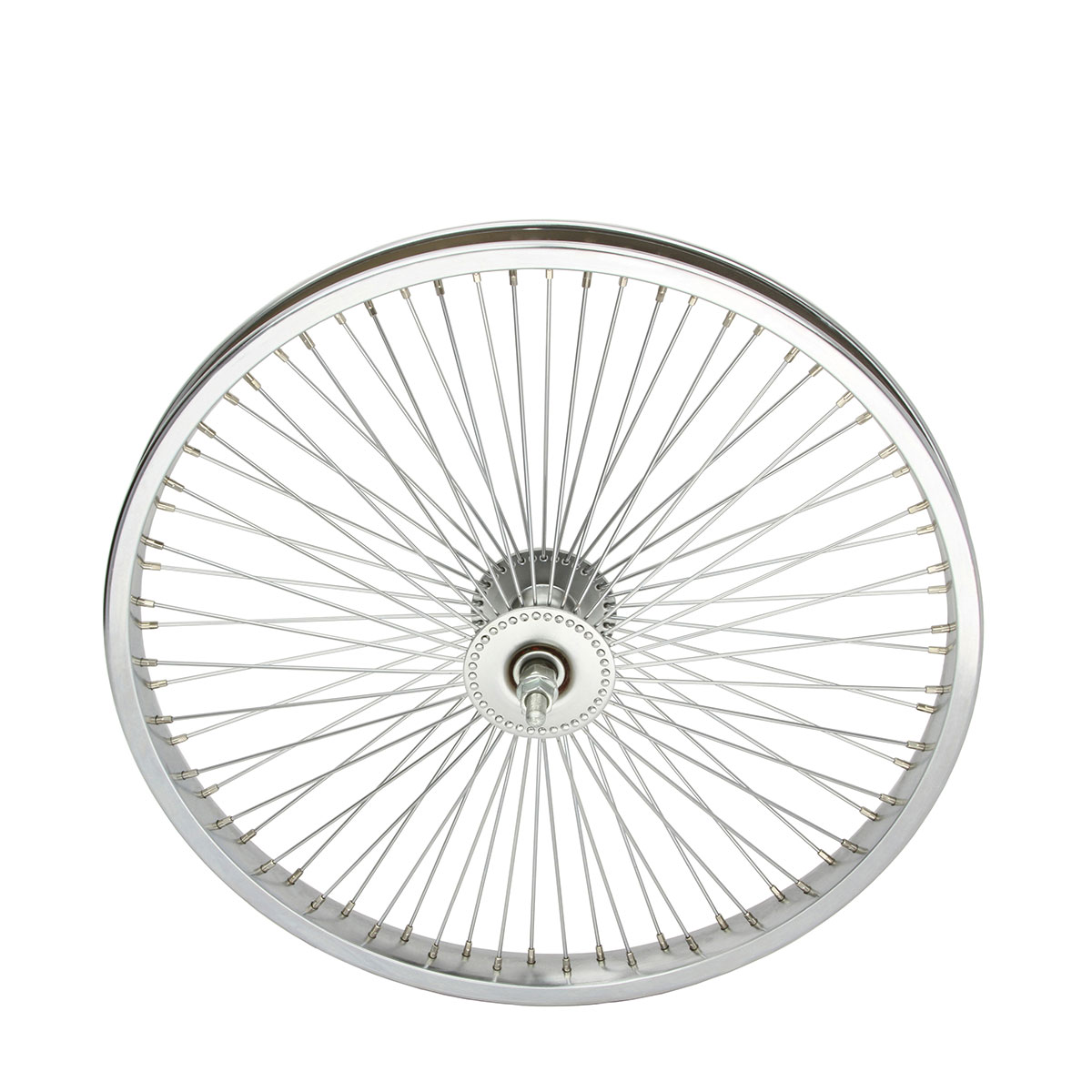 20 Inch x 32mm Steel Front Wheel 72 Spoke 14G Chrome 3/8...