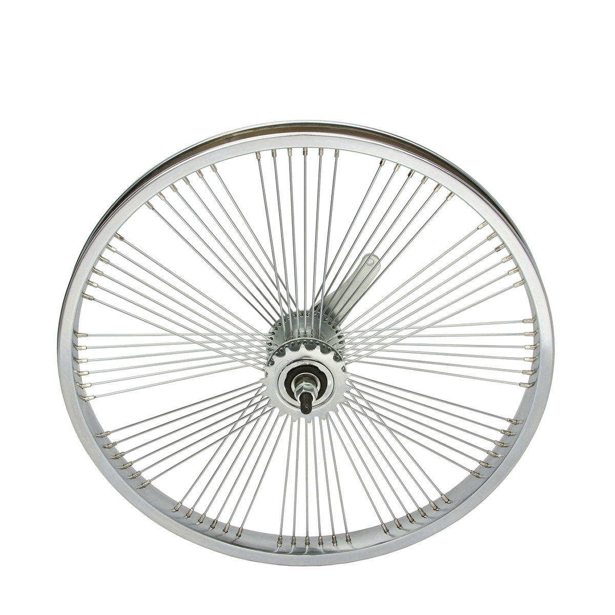20 Inch x 32mm Fan Steel Coaster Wheel 72 Spoke 14G...