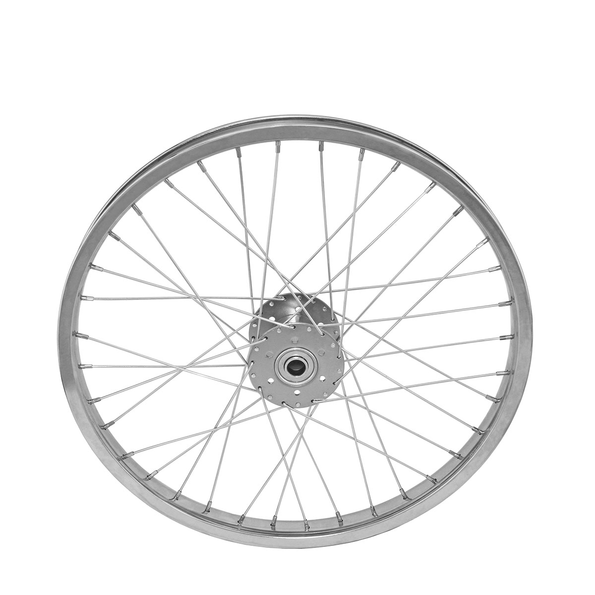 20 Inch x 32mm Hollow-Hub Steel Wheel 36 Spoke 14G Chrome...