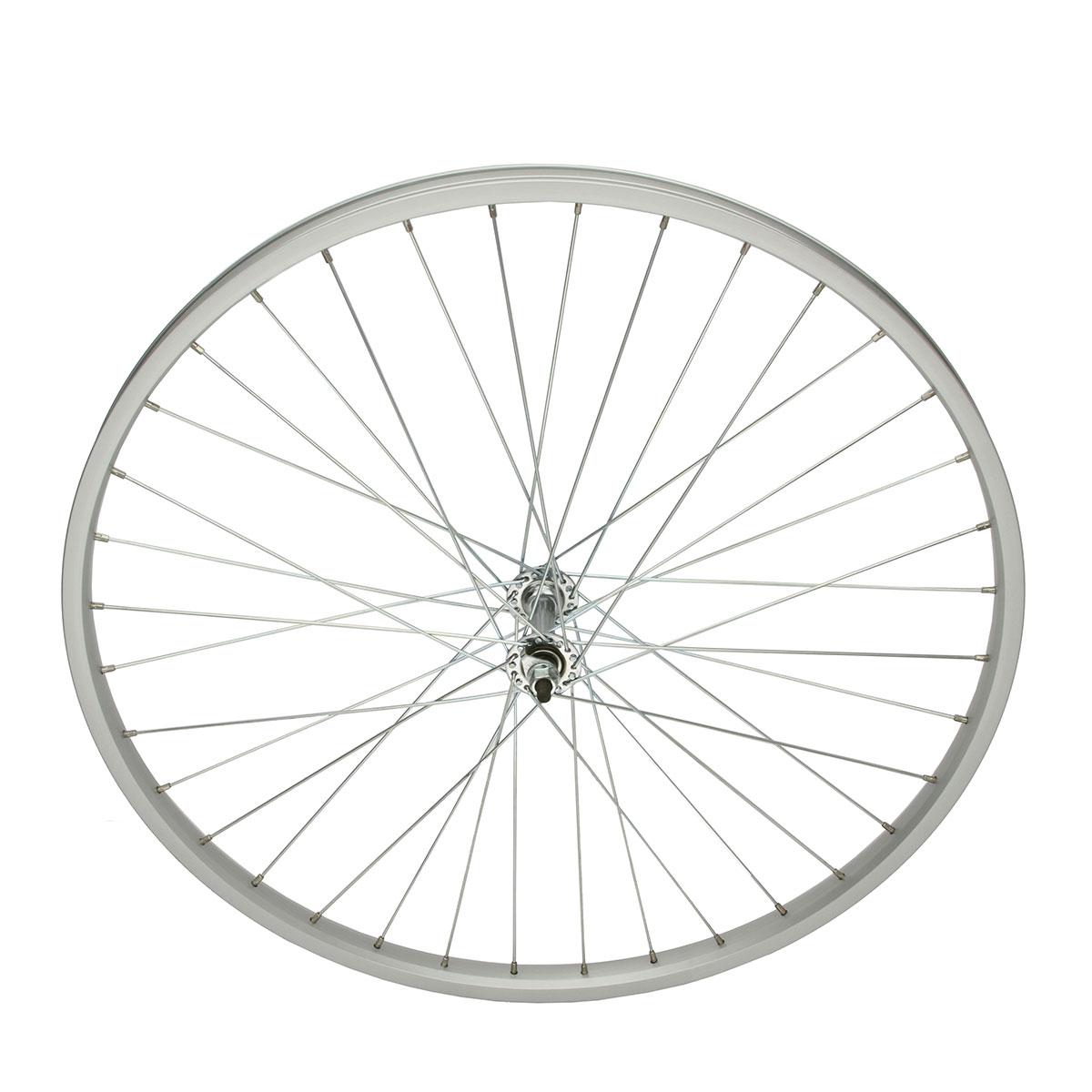 24 Inch x 1 3/8 Alloy Front Wheel 36 Spoke 14G Chrome 3/8...