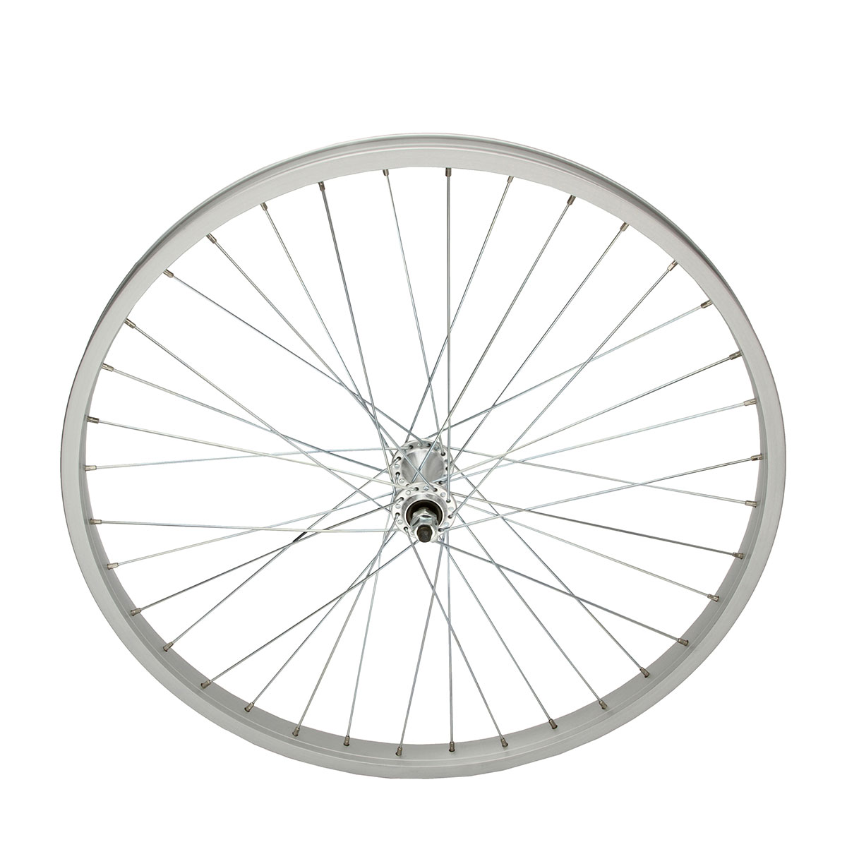 24 Inch x 32mm Alloy Front 36 Spoke 14G Chrome...