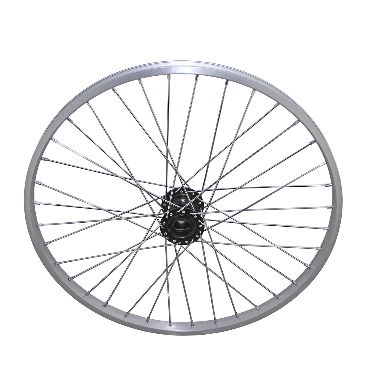 24 Inch x 32mm Hollow-Hub Alloy Wheel 36/Spoke 12G Chrome...