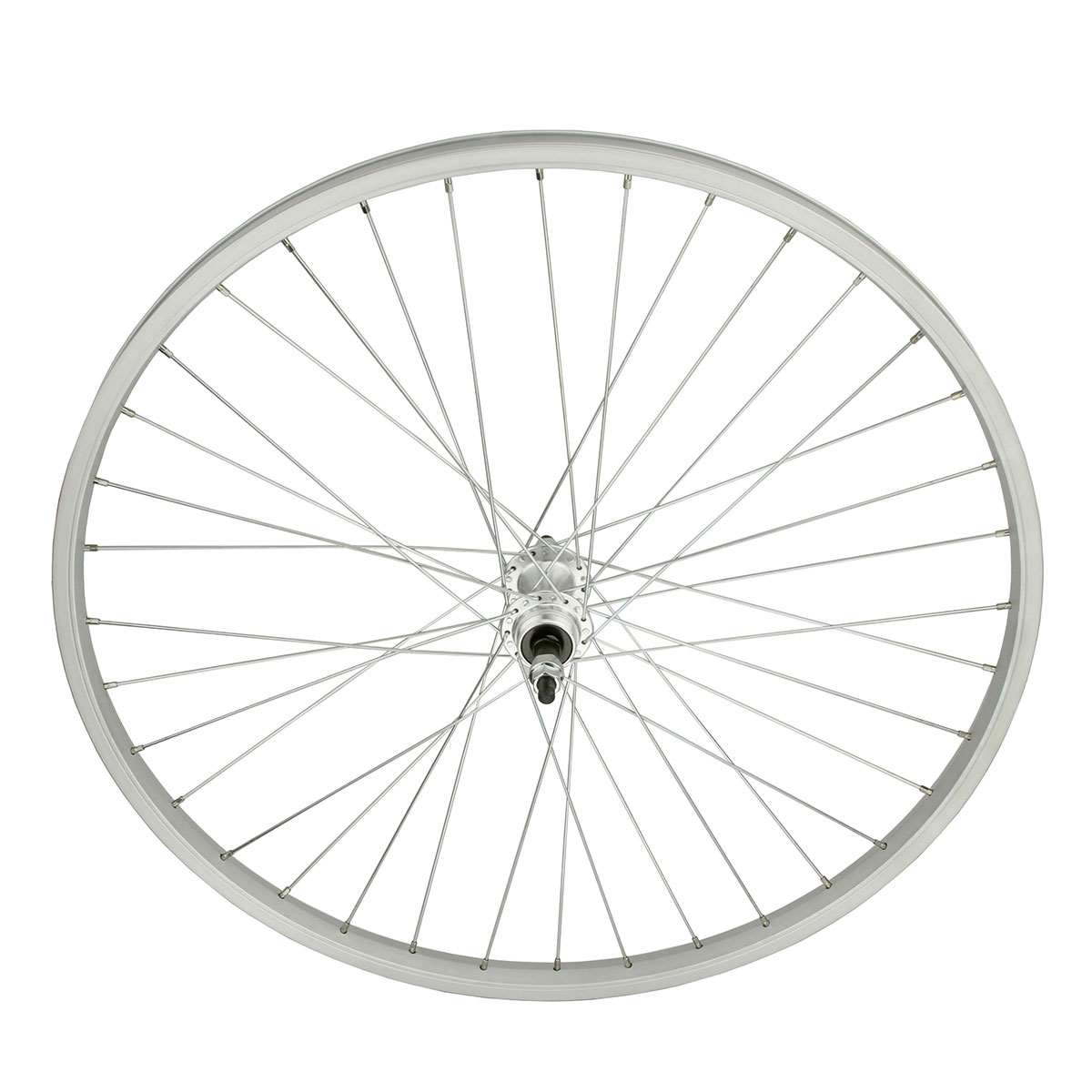 26 Inch x 26mm Alloy Free Wheel 36 Spoke 14G Chrome 3/8...