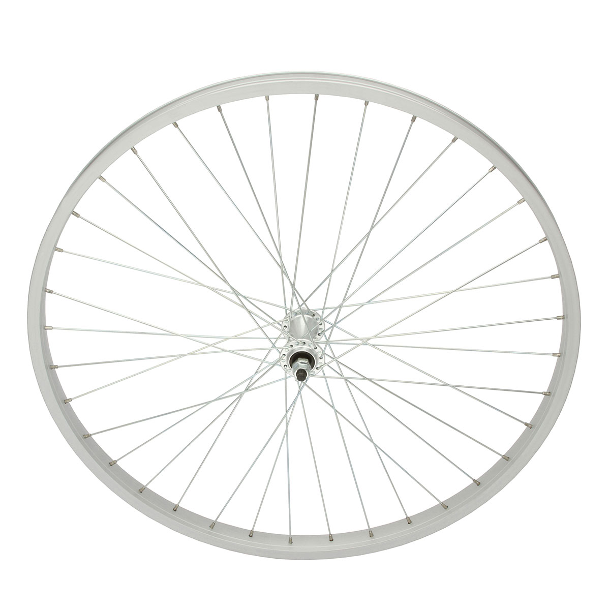 26 Inch x 32mm Alloy Front Wheel 36 Spoke 14G Chrome 3/8...
