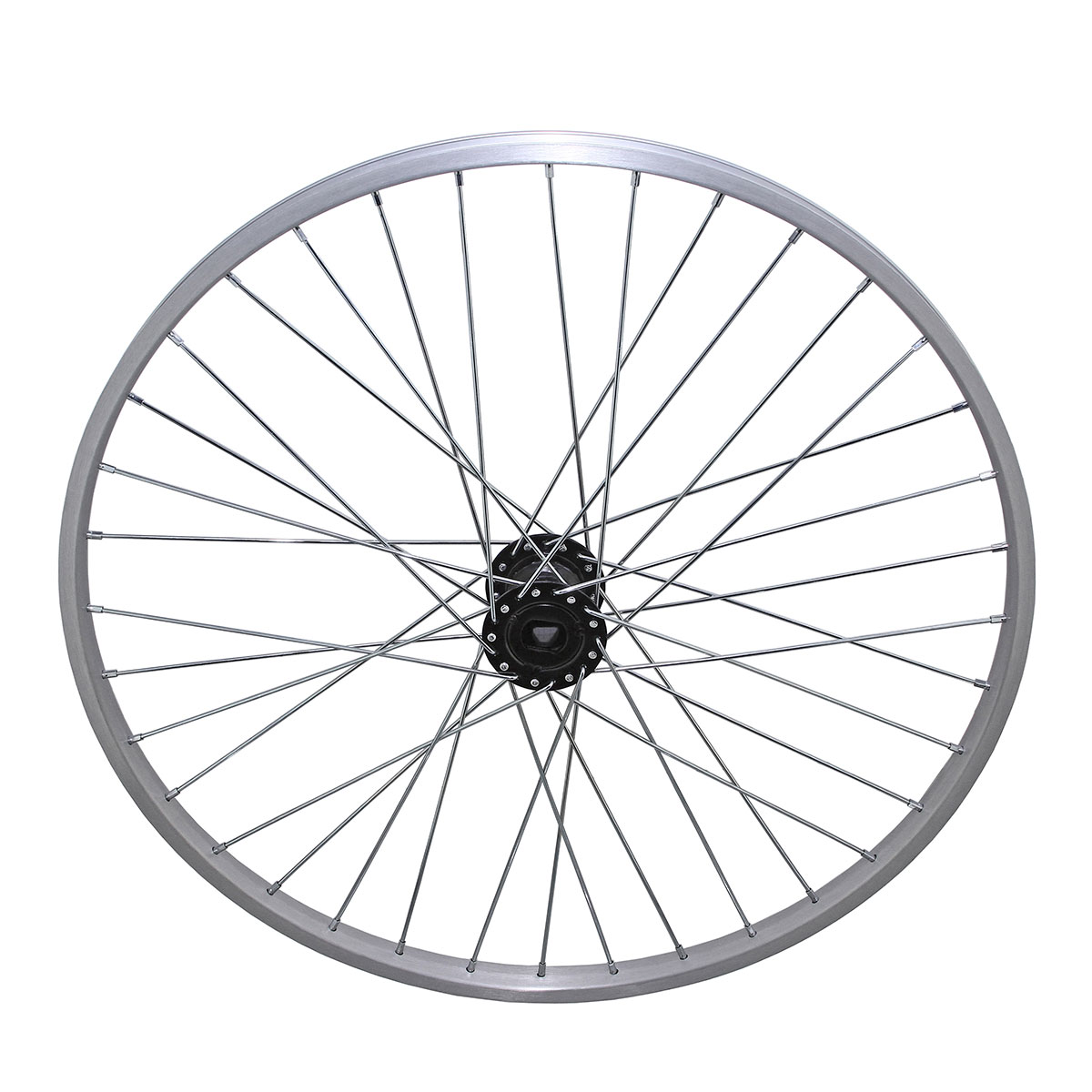26 Inch x 26mm Hollow-Hub Alloy Wheel 36/Spoke 12G Chrome...