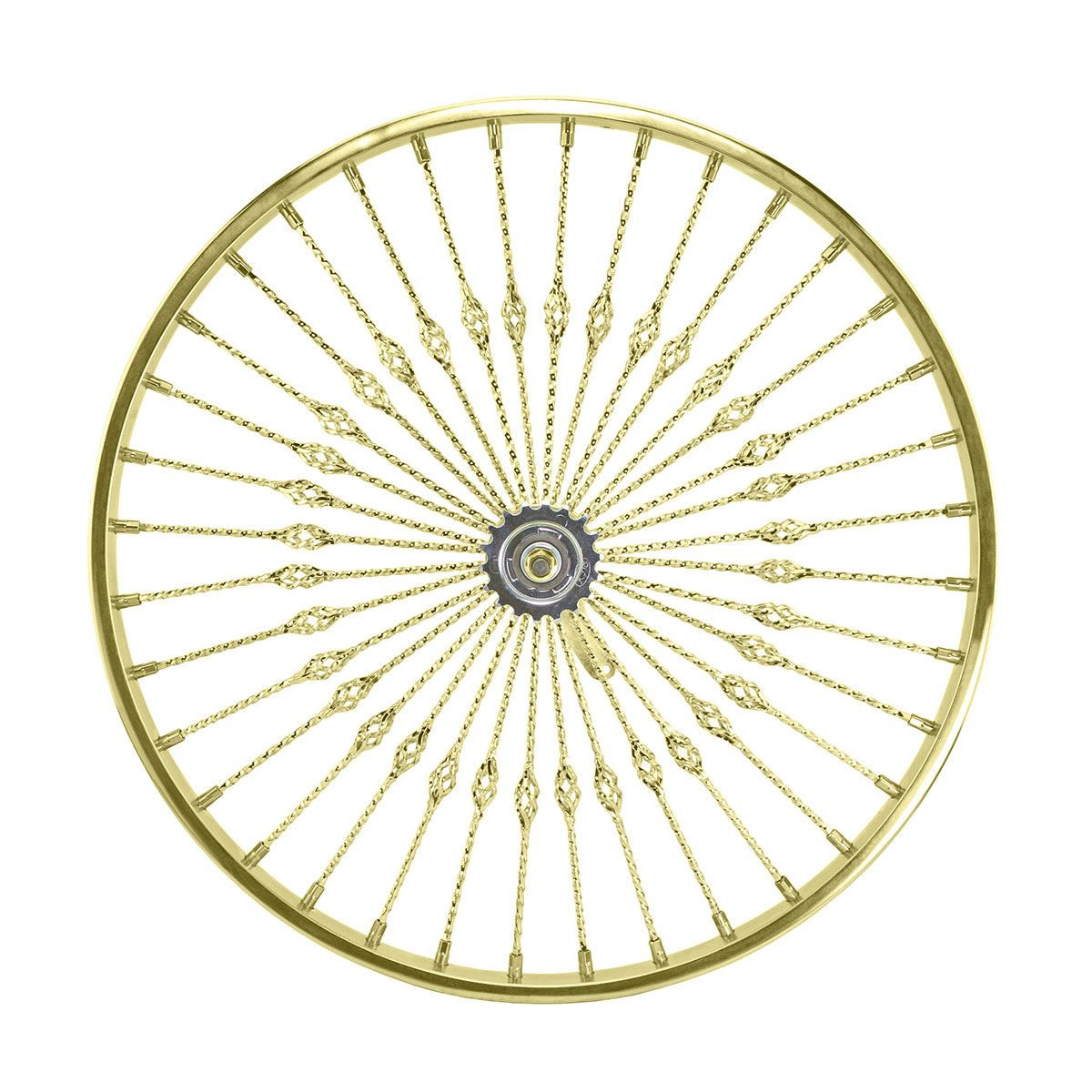 26 Inch x 32mm Steel Coaster Twisted Cage 36 Spoke 8G...