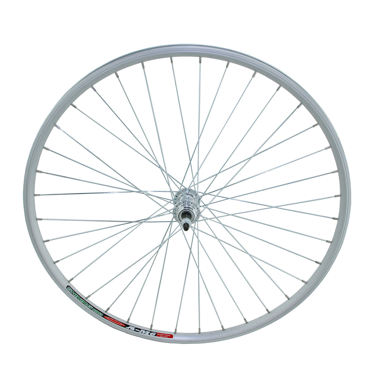 700c x 23mm Alloy Free Wheel 36 Spoke 14G Chrome 3/8 Axle...