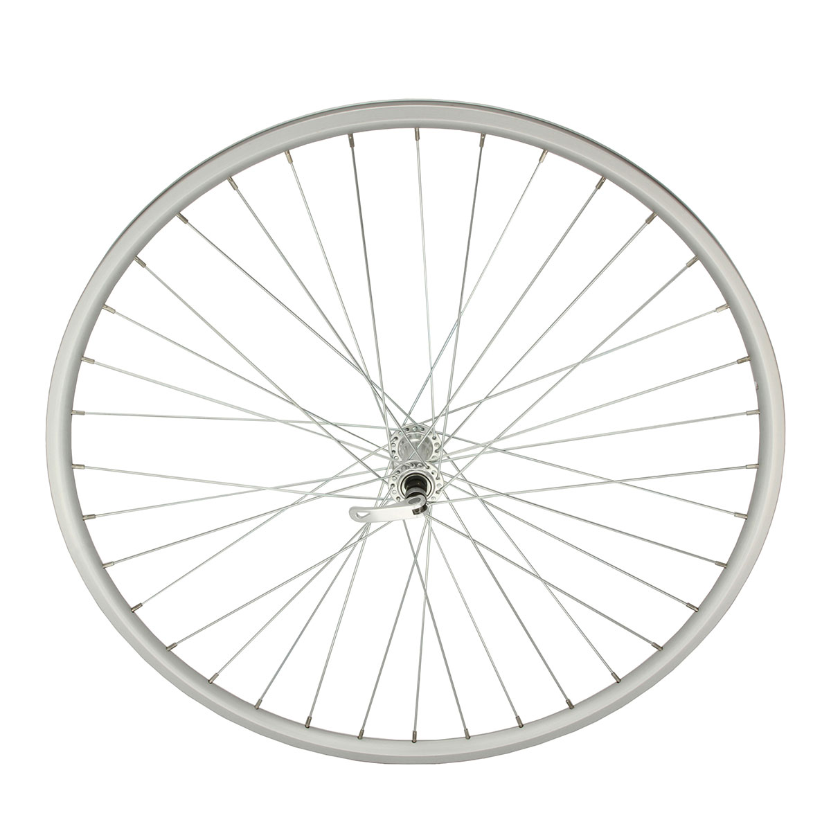 700c x 23mm Alloy Front Wheel 36 Spoke 14G Chrome 3/8...