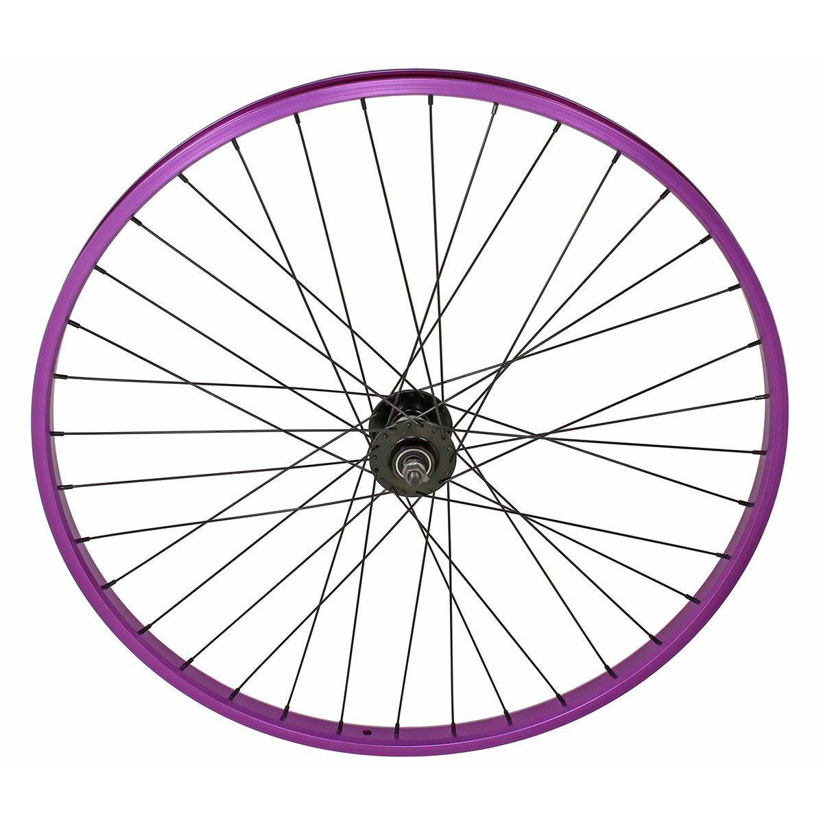 29 Inch x 30mm Alloy Front Wheel 36 Spoke 14G Purple 3/8...