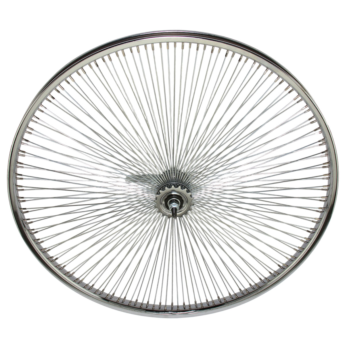 29 Inch x 32mm Steel Coaster Wheel 144 Spoke 14G Chrome...