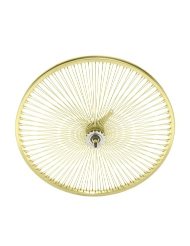 26 Steel Coaster Wheel 144 Spoke 14gGold 3/8...