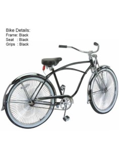26 Beach Cruisers Bike 575-1 Black.